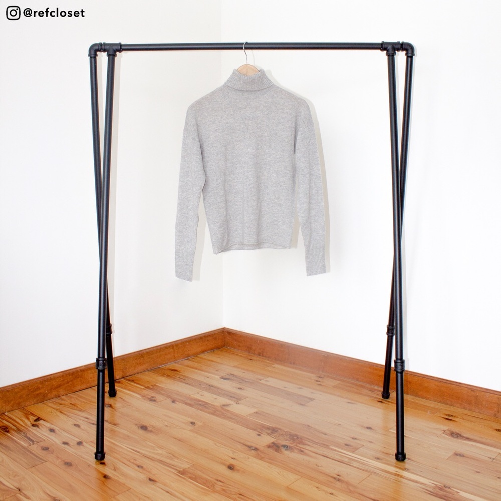 Reformation Cashmere Boyfriend Turtleneck (Grey) - Picture 2 of 4